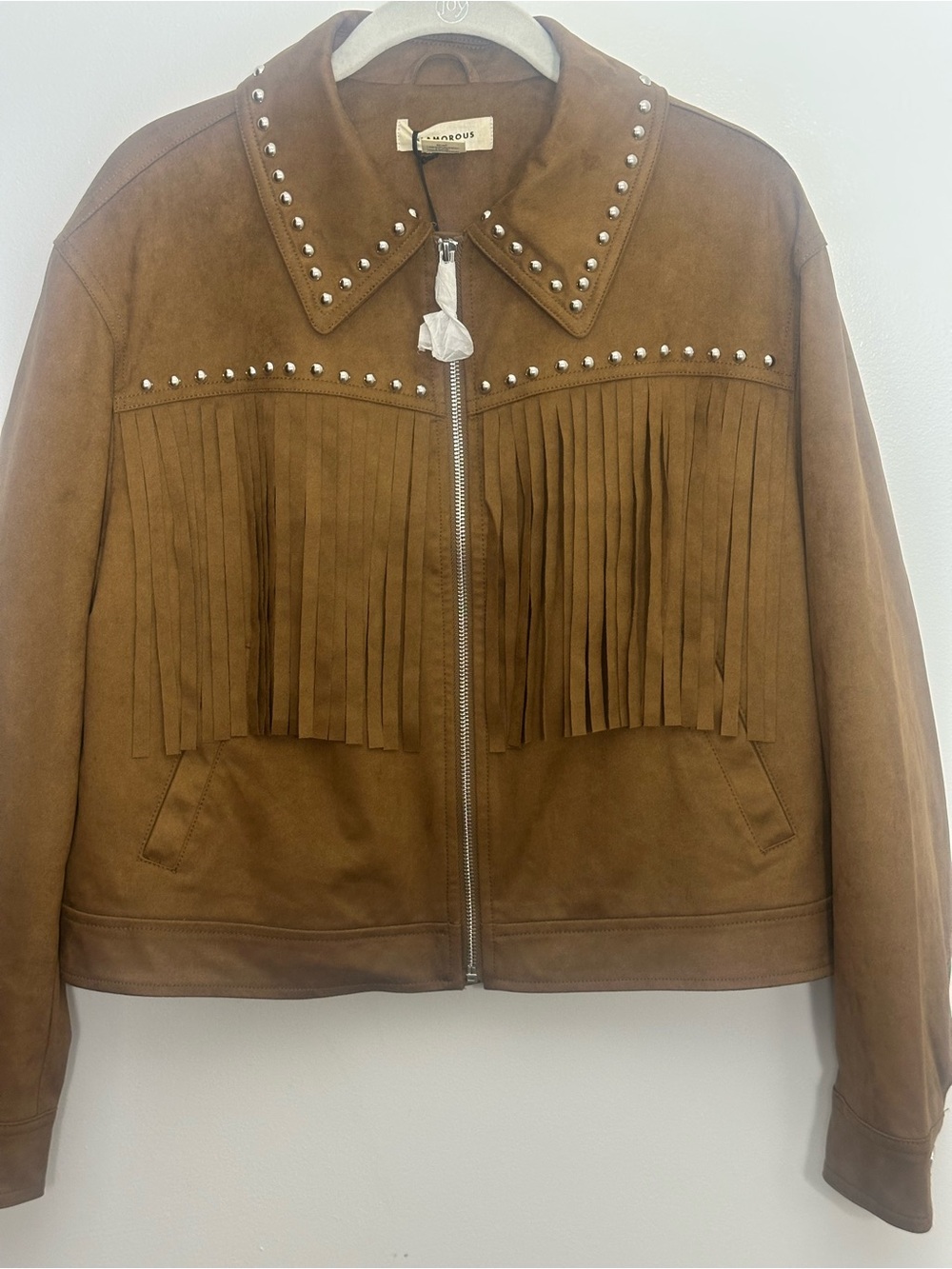 UO Glamorous Freya Western, BoHo, Festival Fringe Jacket NWT Sz L 🤠🤎